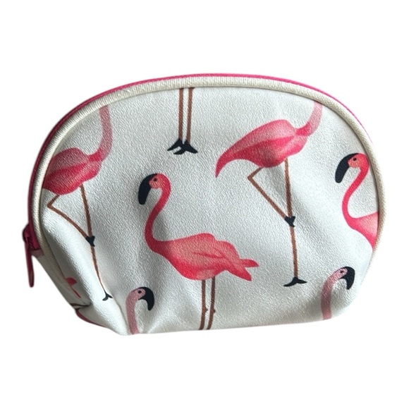 Flamingo Print Trio Set Pink Cosmetic Bag
White and Pink with free items NWOT - Picture 5 of 11